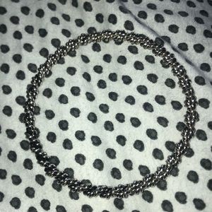 silver spun bracelet